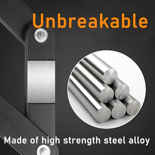 Rozzwild Folding Bike Lock 4-Digit Combination Anti Theft Heavy Duty Alloy Steel Anti-Scratch Coating Waterproof Anti-Rust Foldable Chain Lock For Bike Bicycle Scooter With Mount Bracket #TOP7