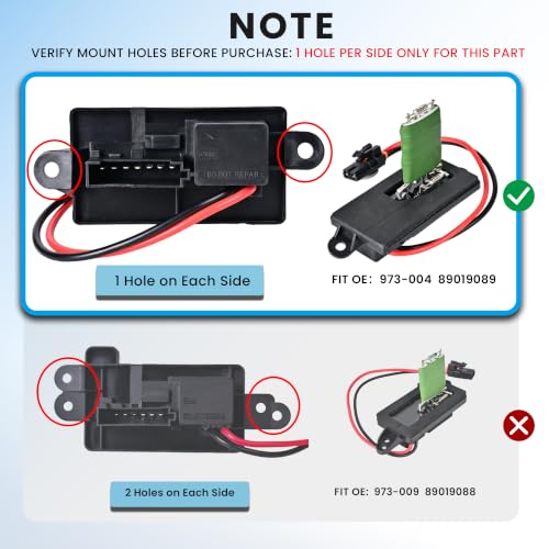 Image of PANNUOSCS Blower Motor Resistor 89019089 Fit for Chevy Silverado GMC Sierra