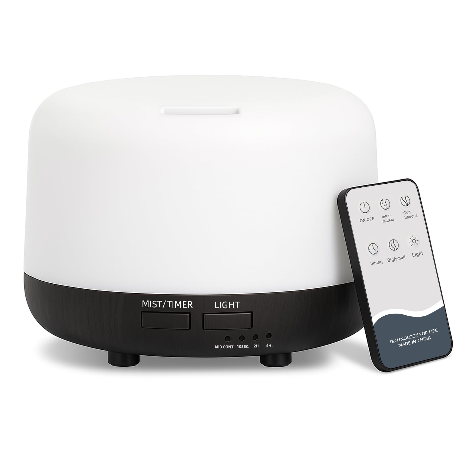 300ML Essential Oil Diffuser, Electric Ultrasonic Aromatherapy Air Humidifier vaporiser, Aroma Diffuser with Remote Control 7 LED Light Colors Waterless Auto-Off.