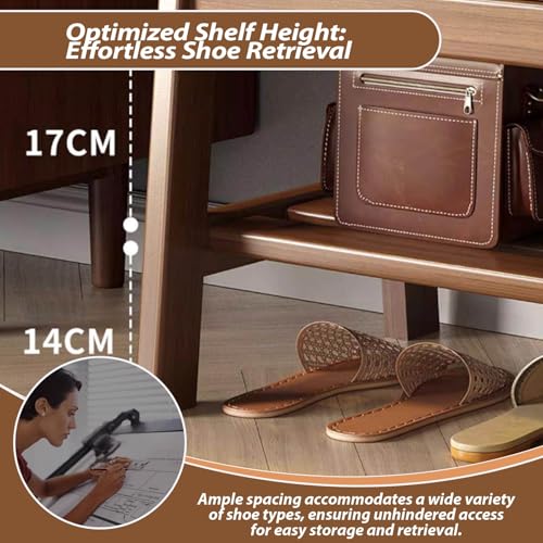 Meuble à chaussures banc d'entrée compact 80cm pour rangement chaussures - 7