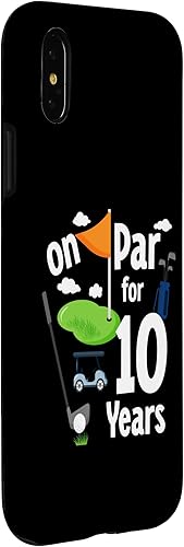 Miniatura 3 de iPhone XXS On Par 10th Birthday Golf Player Theme 10 Year Old B-Day Case