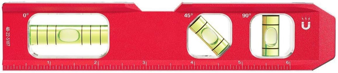 Fits Milwaukee 48-22-5107 Durable Aluminum Standard Compact Billet Torpedo Level