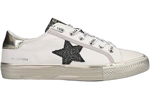 Christian Louboutin Womens Alive Metallic Glitter Lace Up Sneakers Shoes Casual - Gold