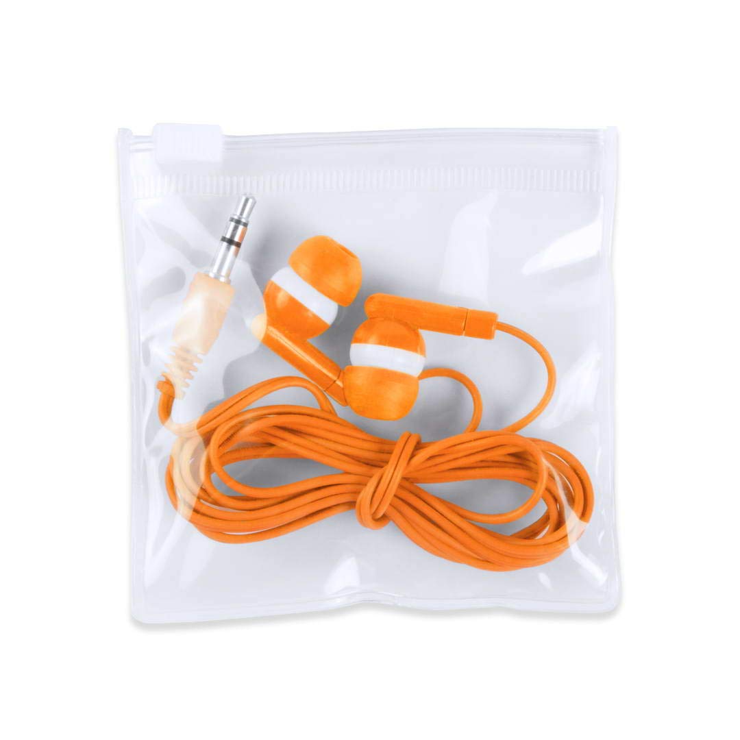 Set di 100 cuffie semplici, servite in 8 colori di default, connessione jack da 3,5 mm e cavo a colori a gioco servito in borsa, cuffie congressi