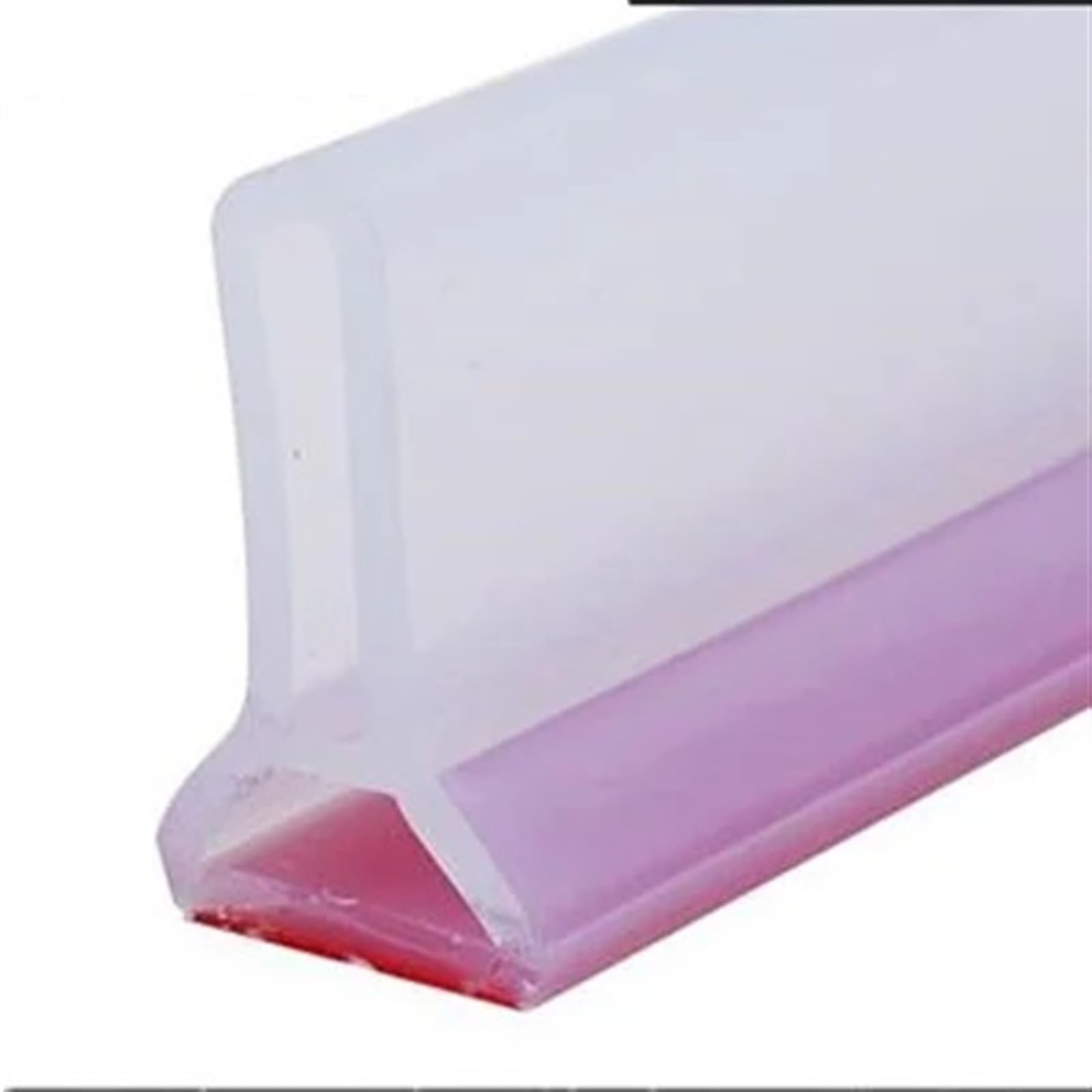 HUDFVIOI Wet Room Floor Barrier 50mm High Bendable Shower Water Dam Bathroom Stopper Barrier and Retention System Dry and Wet Separation Flood Threshold Blocker for Bathroom(Transparent,120cm)