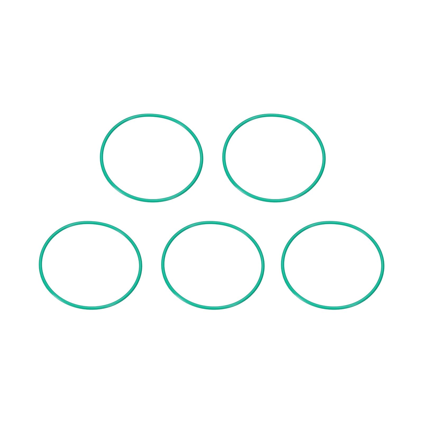 sourcing map 5 Pcs Fluorine Rubber O-Rings 76mm OD 71.2mm ID 2.4mm Width Round Sealing O Ring Seal Gasket for Industrial Engines Plumbing Faucet Hose Automotive — image 1