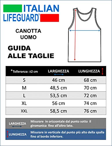 WIXSOO Canotta Salvataggio Lifeguard Uomo Stampa