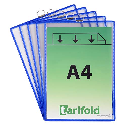 Bolsas porta-anuncios A4 Tarifold para evitar roturas de hojas informativas