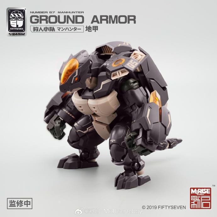 Toyverse MoRise Hobby 1/24, Figura Model Kit, FIFTYSEVEN No.57 Manhunter Ground Armor, Movable Joints Character Model, 15 Years and Up - Image 3