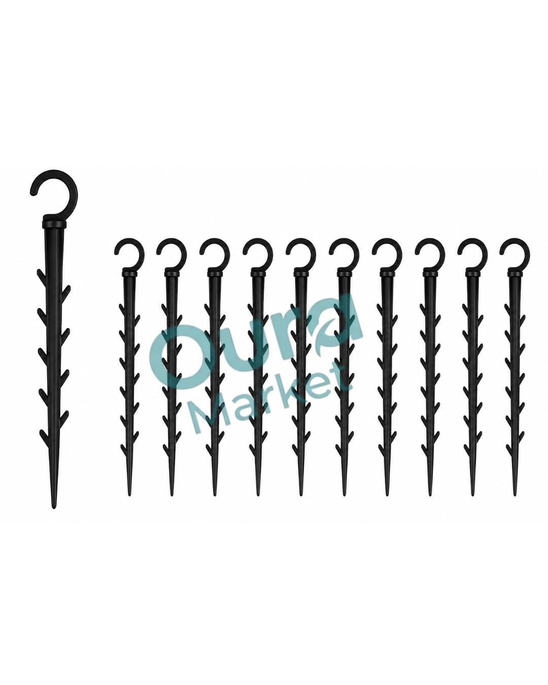 Heavy Duty Lateral Hold Stakes for Drip Irrigation | Durable Pipe Support Pegs for Garden Farming Agriculture | Secure Irrigation Lateral Tubes and Pipes in Soil (Pack of 10)-image-19