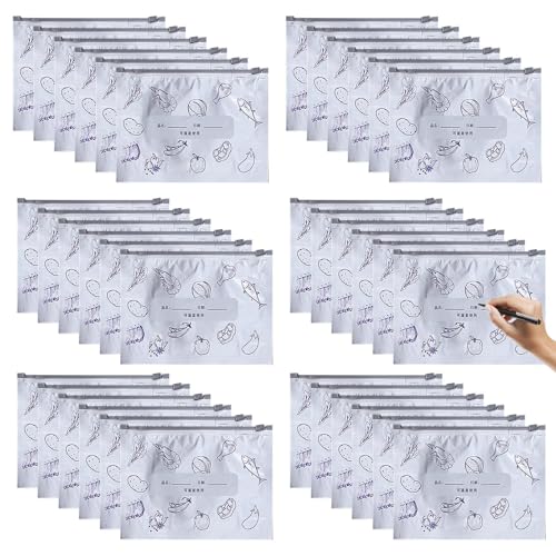 Duroecsain Sacs de congélation réutilisables pour le stockage des aliments, des fournitures de cuisine pour sandwich, salade, céréales, déjeuner