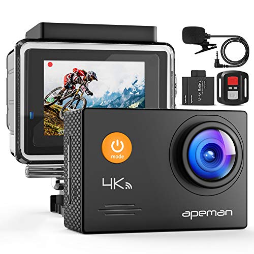 APEMAN cámara de acción 4K WiFi 16MP Impermeable cámara Deportiva submarina 40M