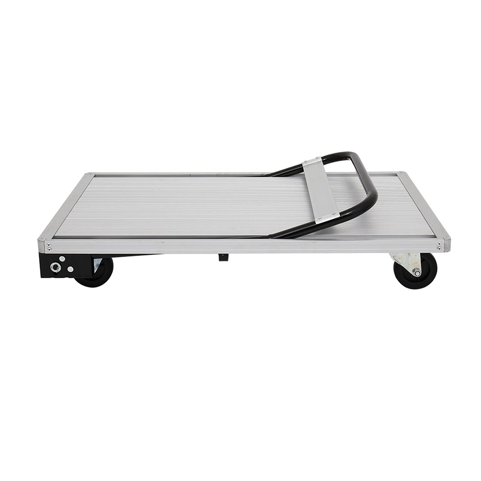 Liudan Plattformwagen Plattformwagen Falten Multifunktionale Bewegung Aluminium Faltbare Griff Rolling Flachbettwagen Hand Truck Lastkapazität 770LB Transportwagen