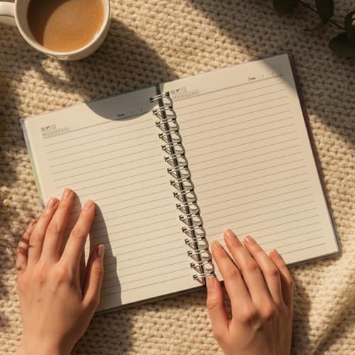 Image of You Are Beautiful Unicorn A5 Spiral Notebook Diary for Girls & Women | 192 Pages Ruled Journal with Daily & Monthly Planner | Hard Bound Cover | Twin Wire Binding | Motivational Unicorn Theme Notebook for Writing, Study & Gifting