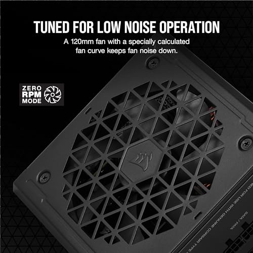 Image of CORSAIR RM650 80 Plus Gold Fully Modular Low-Noise ATX 3.1 PCIe 5.1 650 Watt Power Supply - NA - Black