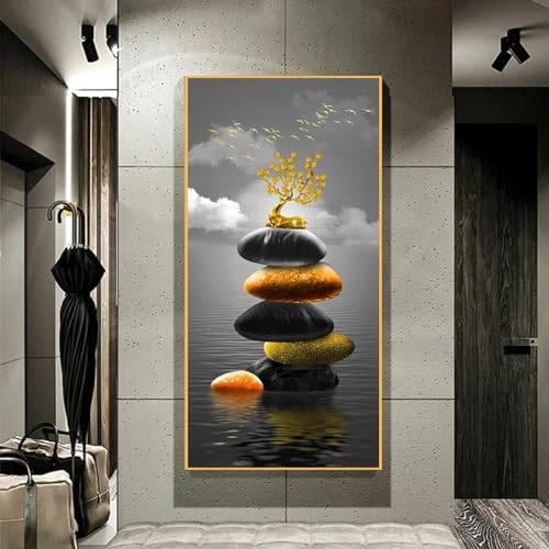 Impression sur toile style chinois 40x80cm pour rénover la déco du salon - 2