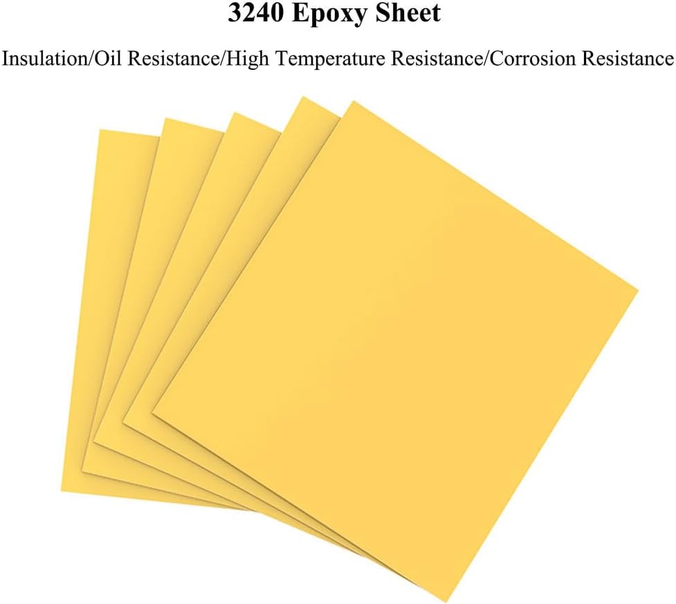 3240 Epoxy Board Epoxy Plate FR4 Epoxy Sheet Resin Fiberglass Plate Insulating Plate for Industrial, Construction and DIY Projects,500×500×15mm