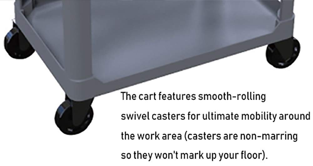 Almacenamiento de Camiones de Mano Móviles, Carritos Móviles de Cocina, Hotel de 3 Nicon Asa Servicio de Limpieza Multifunción Carro de Recolección de Ropa
