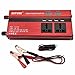 Falownik samochodowy DC 12 V/24 V na AC 220 V ~ 240 V 650 W 1200 W Konwerter czystej fali sinusoidalnej z 3 gniazdami AC i 4 portami USB, falownik do zapalniczki samochodowej
