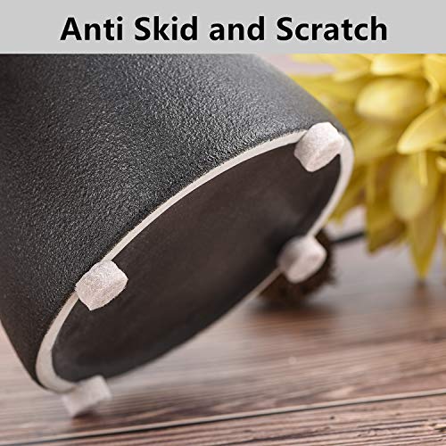 Felt Pads Small Felt Bumpers Dots 3/8" Diameter 100Pcs Felt Pads For Cabinets 3/16" Height Self Adhesive Beige #TOP4