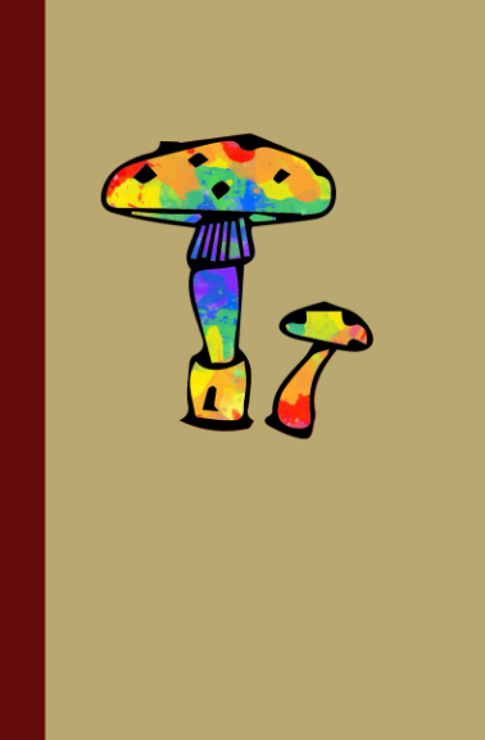 Rainbow Mushroom Journal: Light Grid Dot Grid Notebook A5