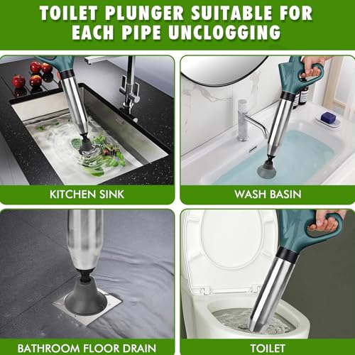 Eliminar obstrucciones de tuberías con limpiador de desagües de 120 PSI 4