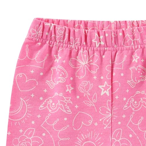 Image of Disney Princess Frozen Minnie Mouse Girls Short Sleeve T-Shirt and French Terry Shorts Set for Toddlers to Big Kids