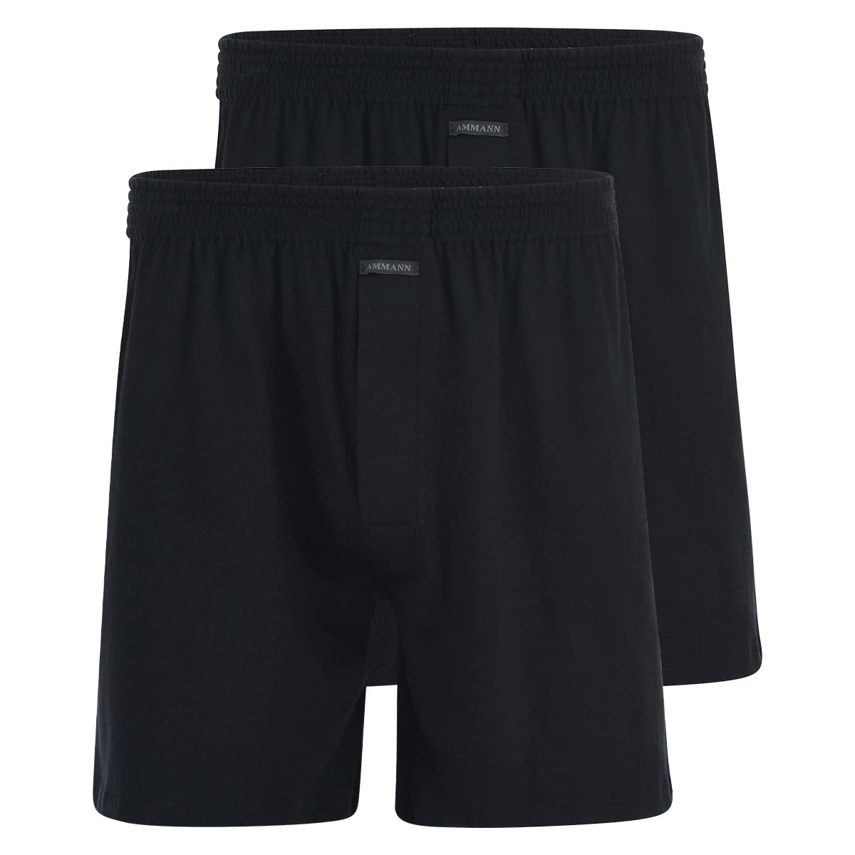Ammann 2er Pack Boxer Shorts mit Eingriff Boxershorts Pants schwarz