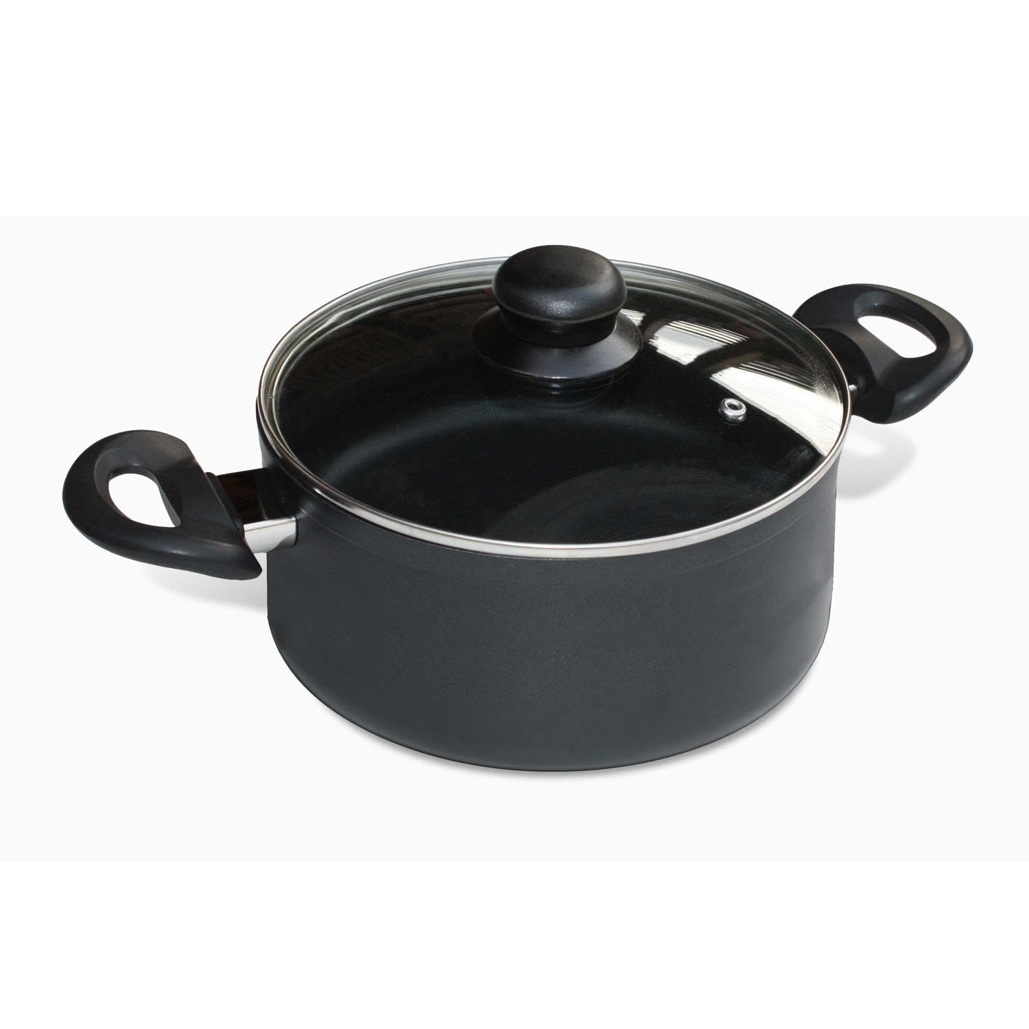 Baumalu Faitout 24 cm EASY, couscoussier en aluminium forgé, revêtement anti-adhérent, manche bakélite