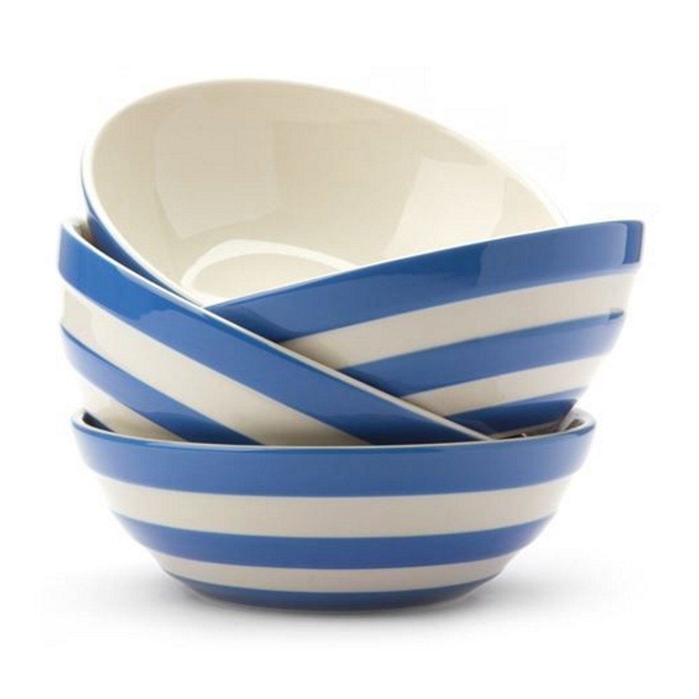 Amazon.co.jp: Cornishware ブルーとホワイト ストライプ