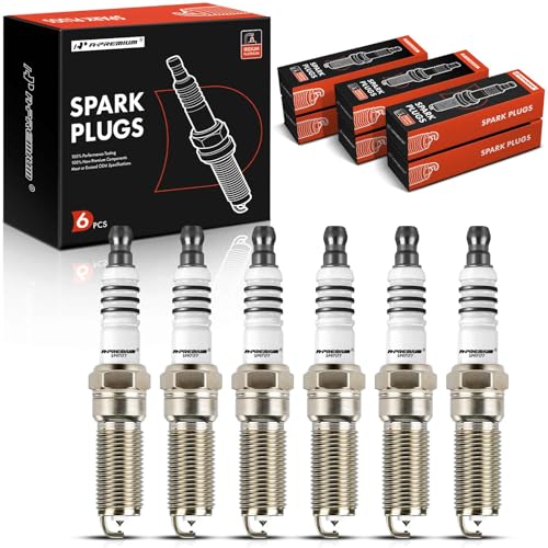 A-Premium Iridium Platinum Spark Plugs Compatible with Ford F-150 2011-2019 Explorer 2013-2019 Transit-150 Transit-250 Transit-350 Transit-350 HD Taurus Expedition Flex Pack of 6