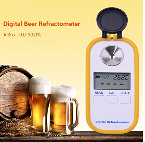 Digital Refractometer with Brix Digital Refractometer Brix Refractometer Digital Brix Pocket Refractometer Brix Sugar Refractometer Brix 0-50.0% Accuracy(Brix) 0.2% Automatic Temperature Compensation