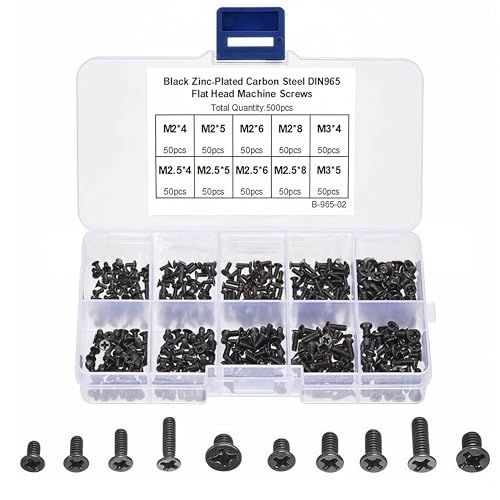 KUBOWAI 360 Pezzi Set Viti Per Computer Portatili PC, Viti Nero Per Accessori Per Riparazione PC - Foto 3