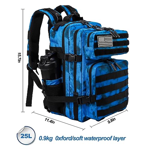 Image of LHI Tactical Military Backpack for Men and Women 25L /35L Army Assault Pack Bag Small Rucksack with Bottle Holder