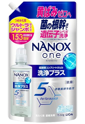 NANOX one(ナノックスワン) 洗浄プラス シトラスソープの香り つめかえ用ウルトラジャンボ1,530g×6個