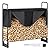 VEVOR 4.3FT Outdoor Firewood Rack with Cover, 52x14.2x46.1 in, Heavy Duty Firewood Holder & 600D Oxford Waterproof Cover for Fireplace, Patio, Indoor/Outdoor Log Storage Rack for 1/4 Cord of Firewood
