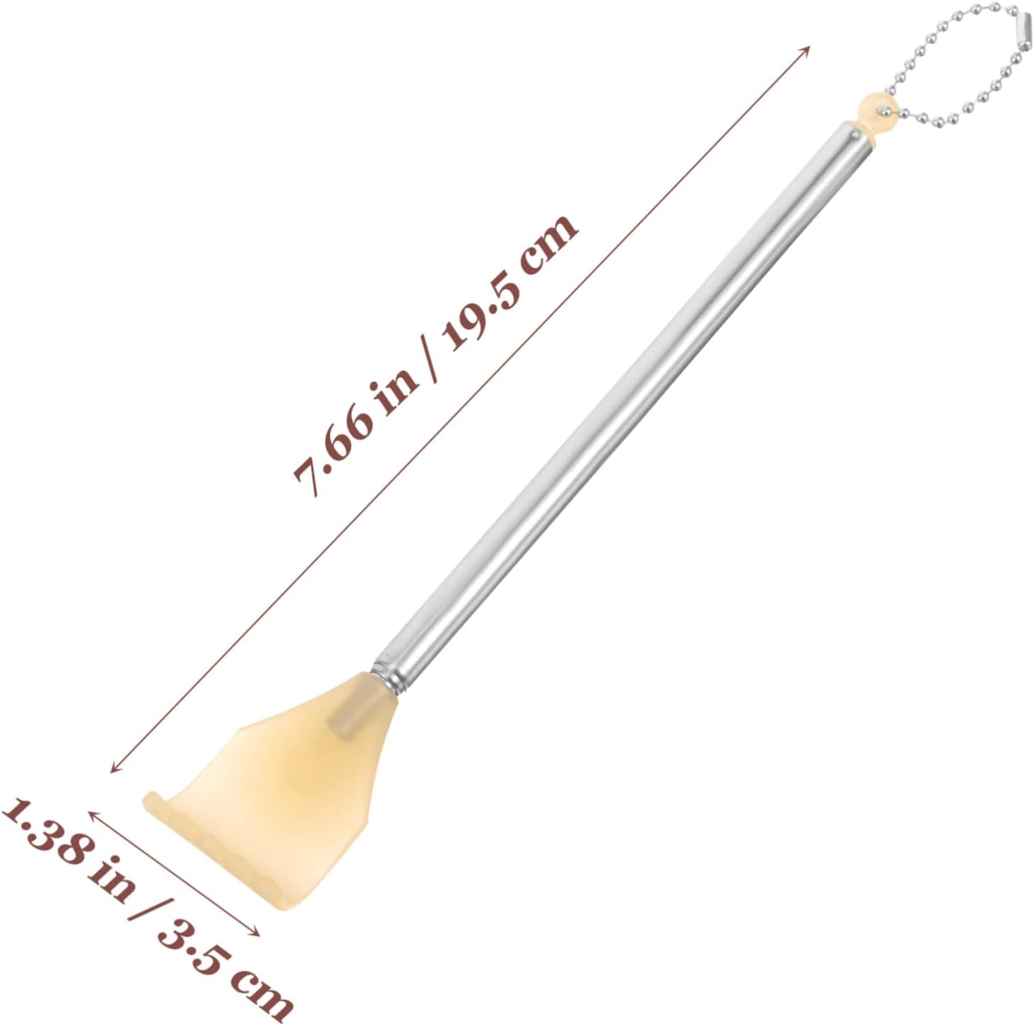 4pcs Retractable Stainless Steel Back Scratchers with Extendable Telescopic Handles Portable Anti-Rust Back Massagers for Adults with Hanging Chains Convenient for Home and Travel