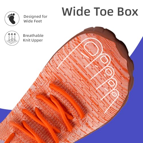 Image of DLWKIPV Mens Barefoot Shoes Wide Toe Box Zero Drop Non Slip Sports Running Walking Athletic Footwear Workout Trail Grounding Lightweight Outdoor Casual Fashion Sneakers