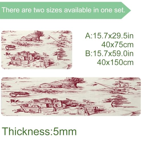 Alfombrillas de cocina superabsorbentes lavables pack de 2 unidades 4