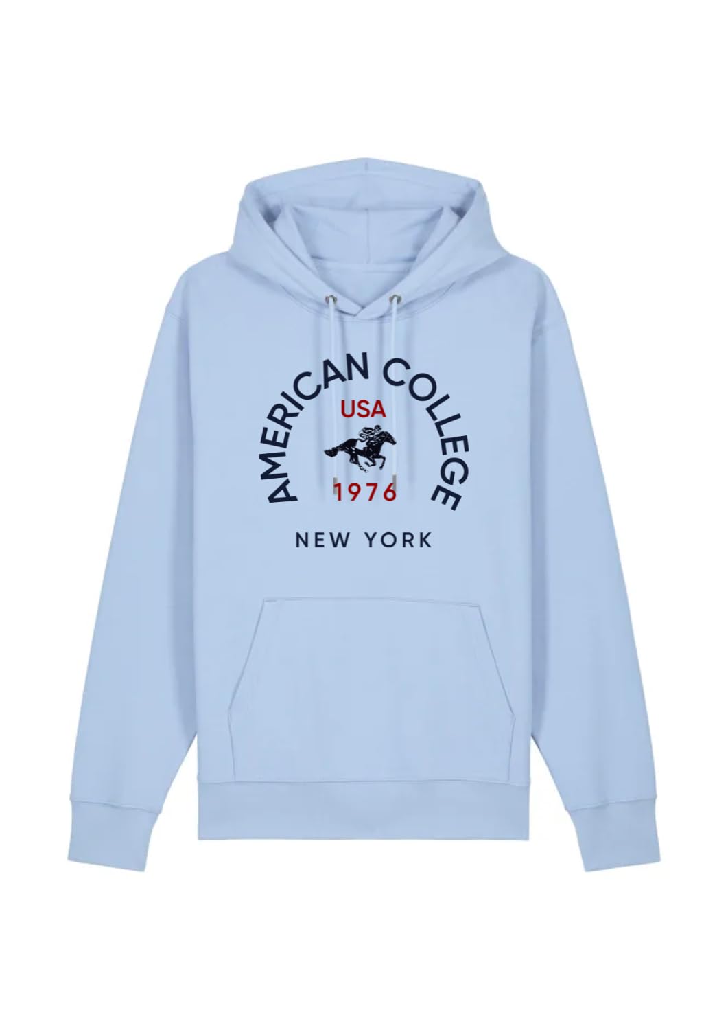 AMERICAN COLLEGE USA Bluza męska z wkładką błękitna rozmiar XL umowa, Niebieski, XL