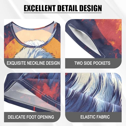 senya Short Sleeve Pajamas Sets Summer Cotton Sleepwear Eagle Sun4