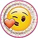 18 cm Emoji Valentine piatti da festa, confezione da 8