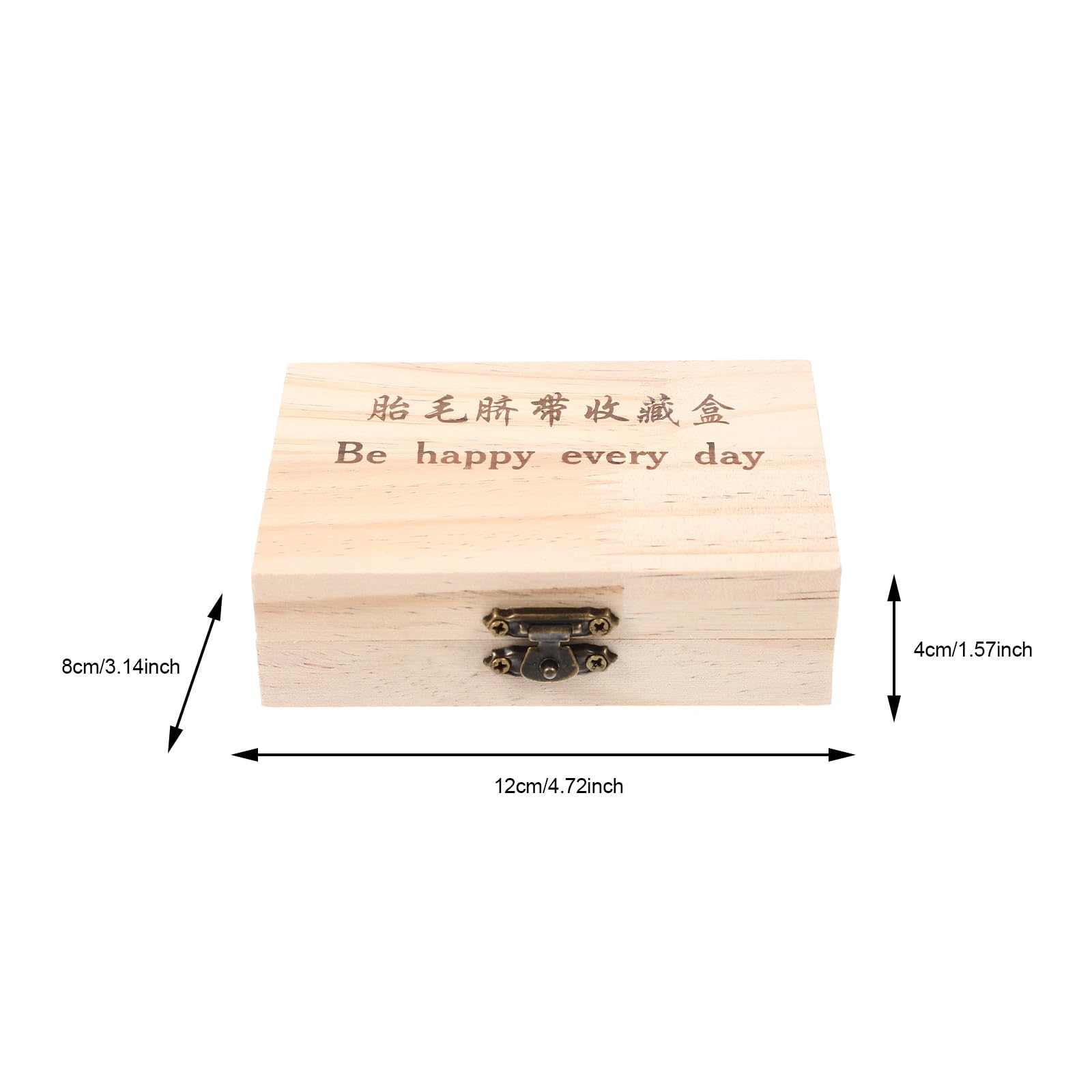 HOMSFOU Box Lanugo Umbilical Cord Preservation Baby Storage Bottle Kids Keepsake Organizer Tooth Fetal Hair Case Baby Bottle Keepsake Storage Bottle Newborn Deciduous Teeth Protector Glass