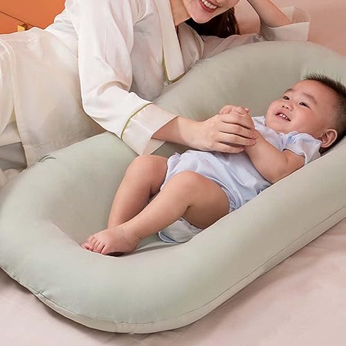 Miniatura 2 de HEOLIEN Almohada para tumbona de bebé para recién nacido de 0 a 24 meses, tumbona para recién nacido, almohada suave y transpirable (verde, 0-8
