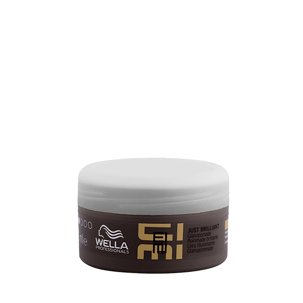 Wella EIMI Just Brilliant – Glanzpomade mit Anti-Frizz-Effekt und Feuchtigkeitsschutz – definierende Pomade für ein glänzendes, geglättetes Haarstyling