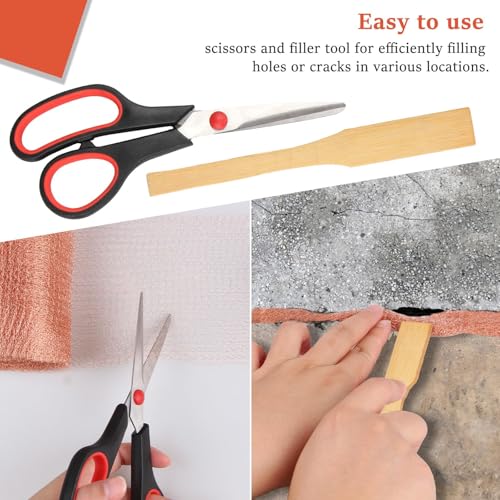 Image of Copper Mesh Rodent Control, 5 in x 400 ft(2 Rolls of 200ft) Proof Wire Screen Roll for Mice Rat Rodent, Bat & Snail, DIY Blocker Weep Hole Filler & Wool Mouse Trap