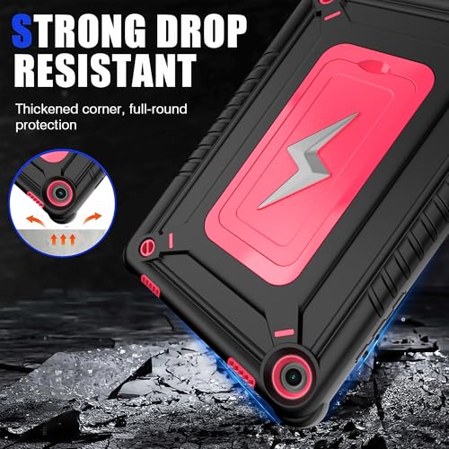 Coque Samsung Galaxy Tab A11 Plus étui rigide durable premium rose noir - 5