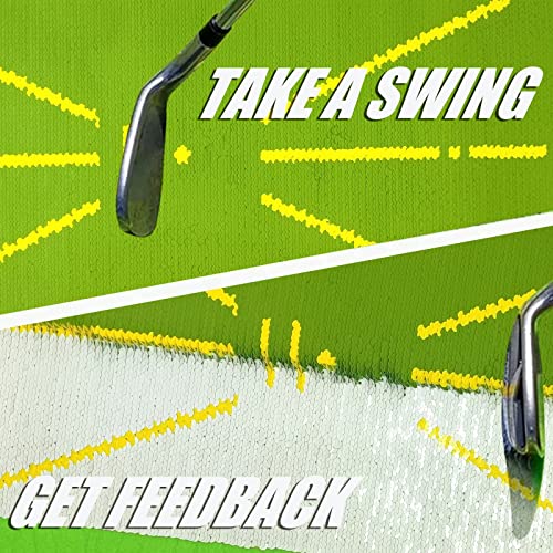 New Golf Training Mats For Swing Detection,Golf Practice Hitting Mats For Analyzing Swing Path And Proper Hitting Posture,Advanced Golf Hitting Mats For Indoor/Outdoor Use,Golf Training Aids. #TOP6