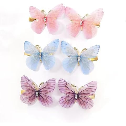 Colourful Butterfly Hair Clips for Kids Cover