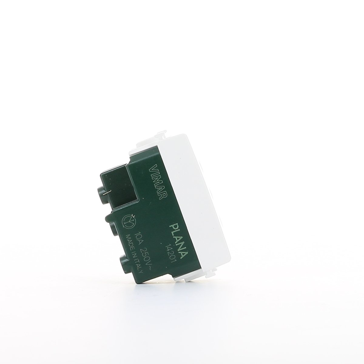Vimar 14201 Steckdose, 1 Modul, Weiß, 10 A, Flaches Design